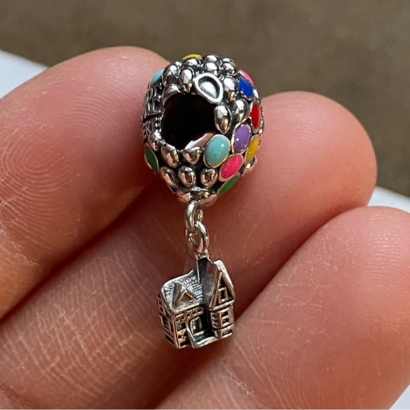 NWOT Disney Pixar Up House & Balloons Dangle Charm Dangle Charm Silver 925 - Picture 5 of 13